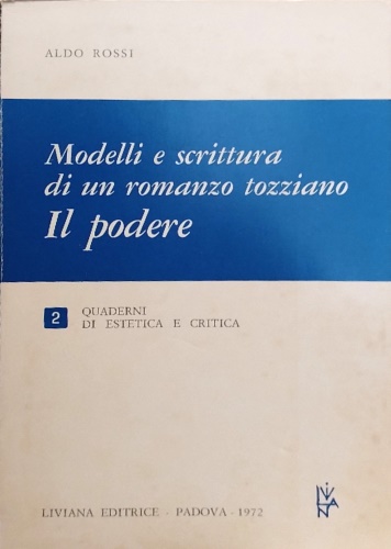 9788876752834-Modelli e scrittura di un romanzo tozziano: Il podere.