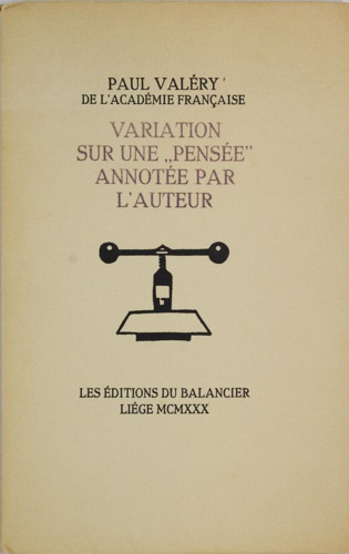 Variation sur un pensée annotée par l'auteur.