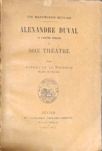 Alexandre Duval et son theatre.