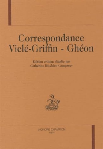 9782745309822-Correspondance Viele-Griffin - Gheon.