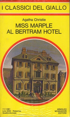 Miss Marple al Bertram Hotel.