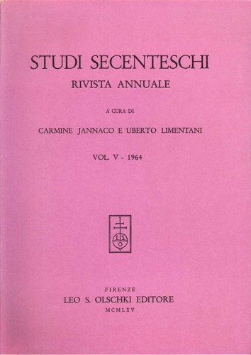 9788822211972-Studi Secenteschi Vol. V (1964).