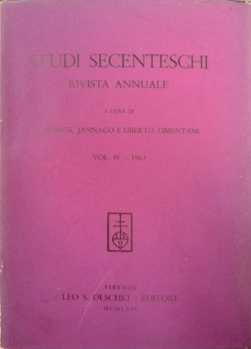 9788822211965-Studi Secenteschi Vol.IV (1963).