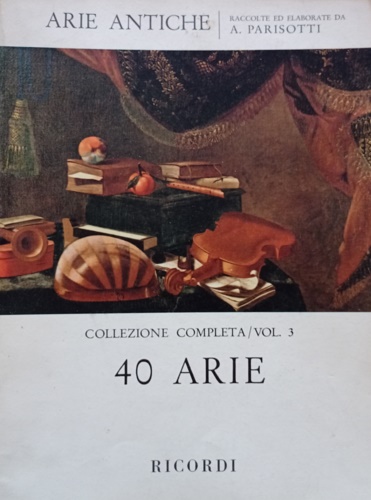 9790041019185-Arie Antiche. Volume 3: 40 Arie. A una voce per canto e pianoforte.