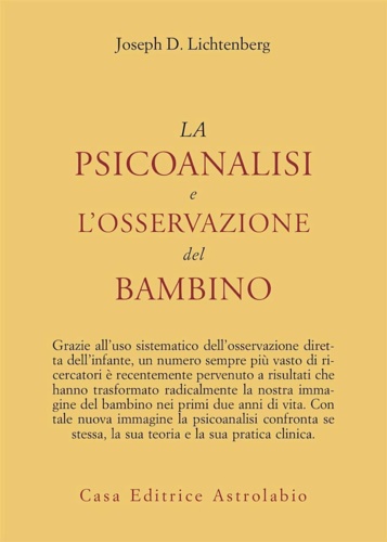 9788834009208-La psicoanalisi e l'osservazione del bambino.