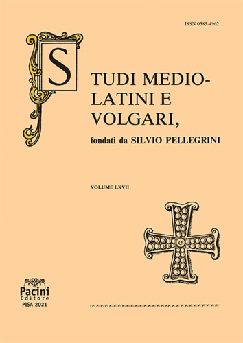 9791254860571-Studi mediolatini e volgari (2021). Vol. 67.