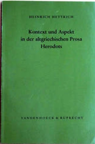 9783525262139-Kontext und aspekt in der altgriechischen Prosa Herodots.