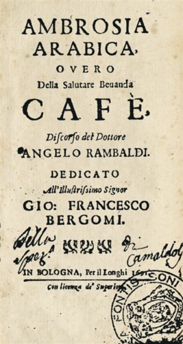 9788885483156-Ambrosia Arabica overo della salutare bevanda Cafè.