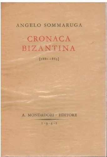 Cronaca bizantina 1881-1885.