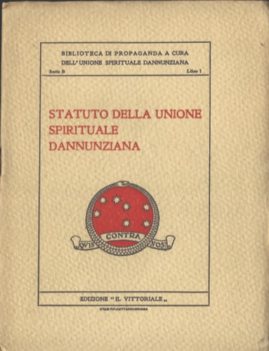 Statuto della Unione spirituale Dannunziana.