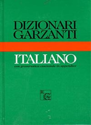 9788811102106-Dizionario Garzanti di italiano. Con una grammatica essenziale in appendice.