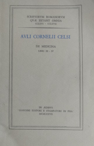 De Medicina. Libri III-IV.