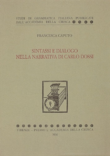 9788887850062-Sintassi e dialogo nella narrativa di Carlo Dossi.