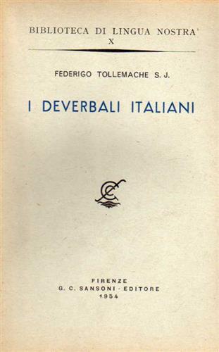 I deverbali italiani.