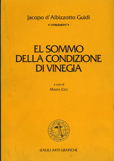 9788886441032-El sommo della condizione di Vinegia.