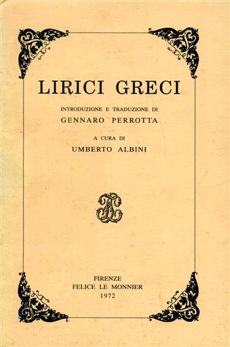 9788800812870-Lirici Greci.