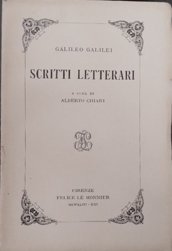 Scritti letterari.