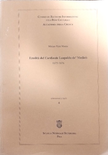 9788876420757-Eredità del Cardinale Leopoldo de'Medici:1675-1676.