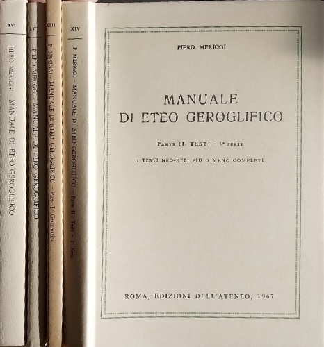 Manuale di Eteo Geroglifico.