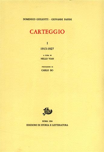 9788884984128-Carteggio. Vol.I: 1913-1927.