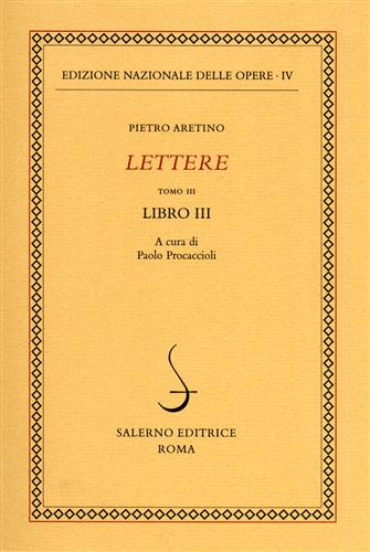 9788884022943-Lettere. Tomo III, Libro III.