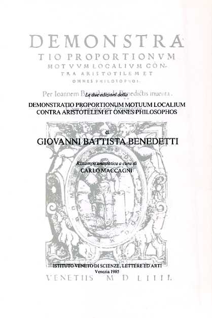 Demonstratio proportionum motuum localium contra aristotelem et omnes philosopho