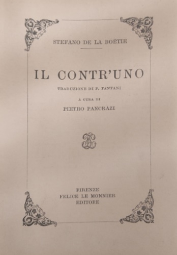 Il contr'uno.