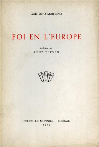 Foi en l'Europe.