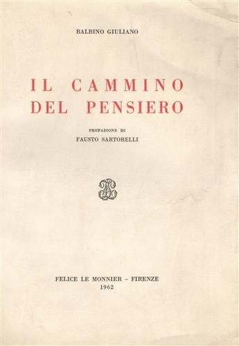 Il cammino del pensiero.