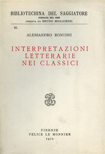 Interpretazioni letterarie nei classici.