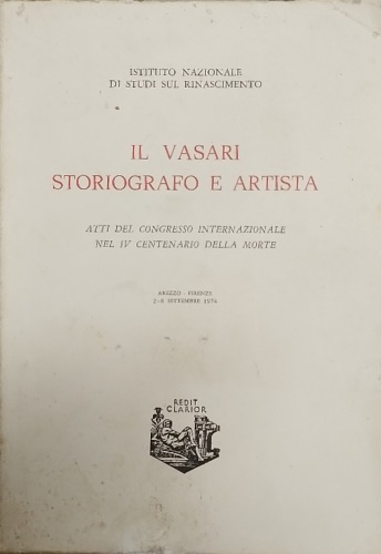 9788822203229-Il Vasari storiografo e artista.