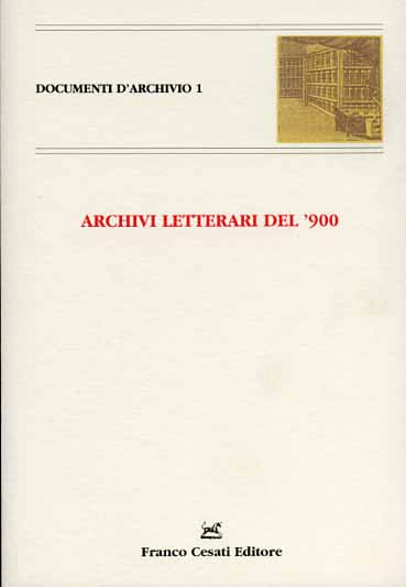 9788876679452-Archivi letterari del '900.