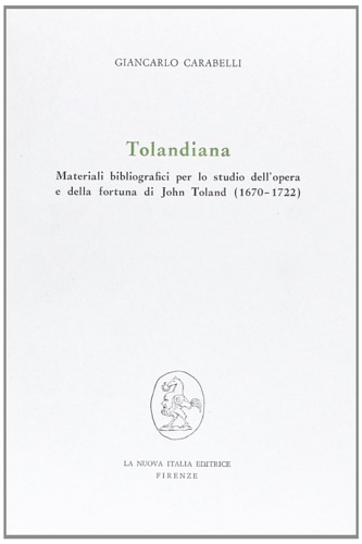 9788820442774-Tolandiana: materiali bibliografici per lo studio dell'opera e della fortuna di