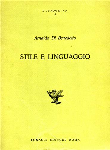 9788875731120-Stile e linguaggio. Saggi di analisi letteraria.