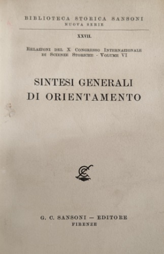 Sintesi generali di orientamento.