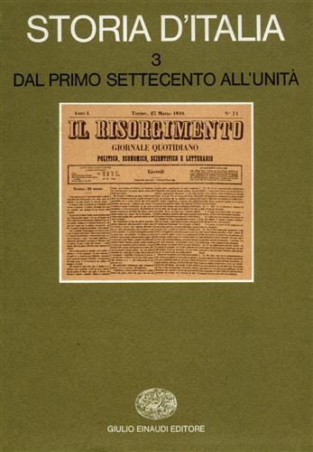 9788806364755-Storia d'Italia. Vol.3: Dal primo Settecento all'Unità.