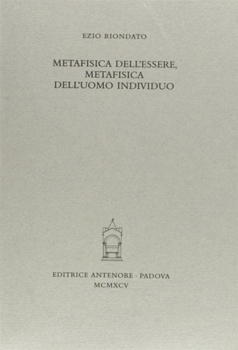 9788884553119-Metafisica dell'essere, metafisica dell'uomo individuo.