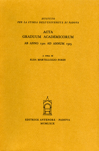 9788884553188-Acta Graduum Academicorum, ab anno 1501 ad annum 1525.