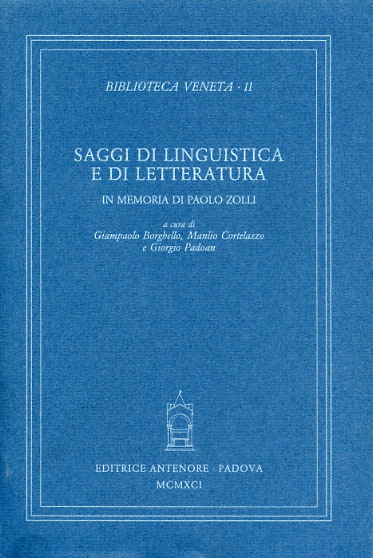 9788884554857-Saggi di linguistica e letteratura in memoria di Paolo Zolli.