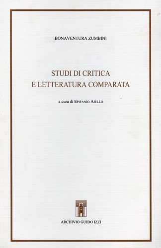 9788885760622-Studi di critica e letteratura comparata.