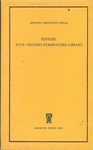 9788885760035-Pensieri d'un vecchio stampatore-libraio.