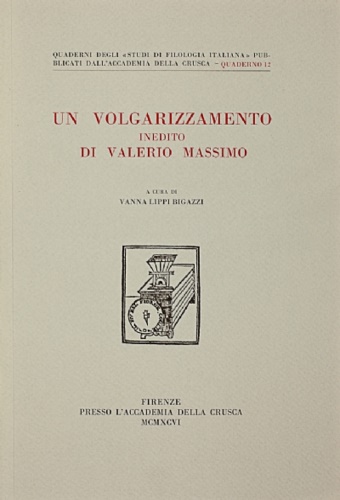 Un volgarizzamento inedito di Valerio Massimo.