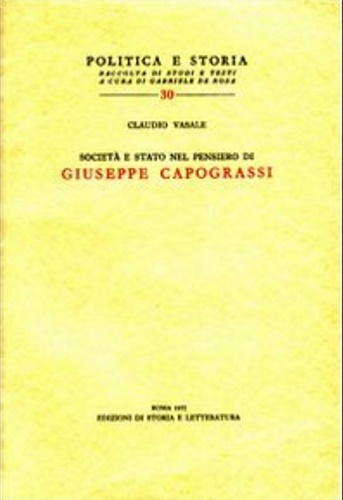 9788884987457-Società e Stato nel pensiero di Giuseppe Capograssi.