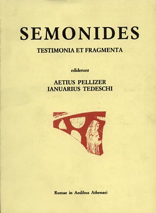 9788884760647-Semonides. Testimonia et Fragmenta.