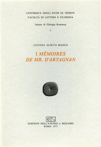 I mémoires de Mr. D'Artagnan.