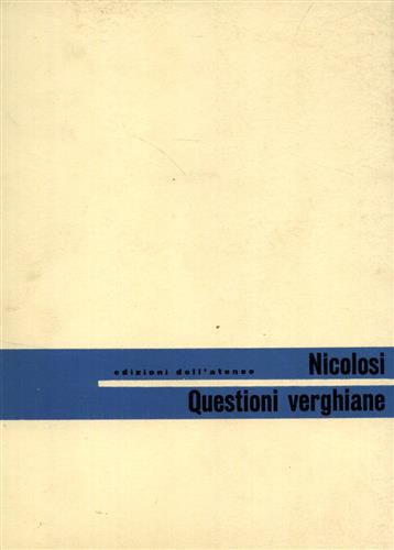 Questioni verghiane.