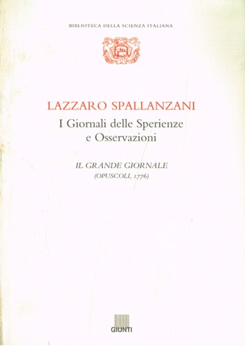 9788809203969-I Giornali delle Sperienze e Osservazioni. Il Grande Giornale (opuscoli 1776).