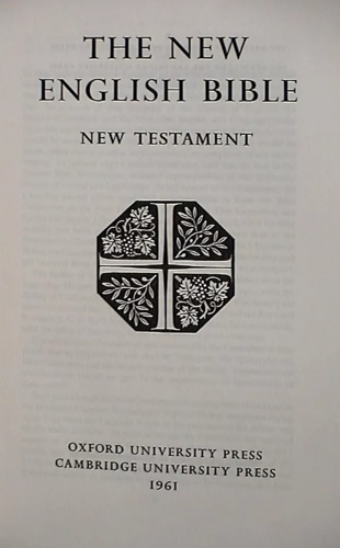 The new english Bible. New Testament.