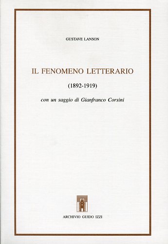 9788885760899-Il fenomeno letterario 1892-1919.