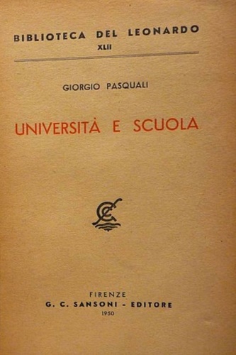 Università e Scuola.